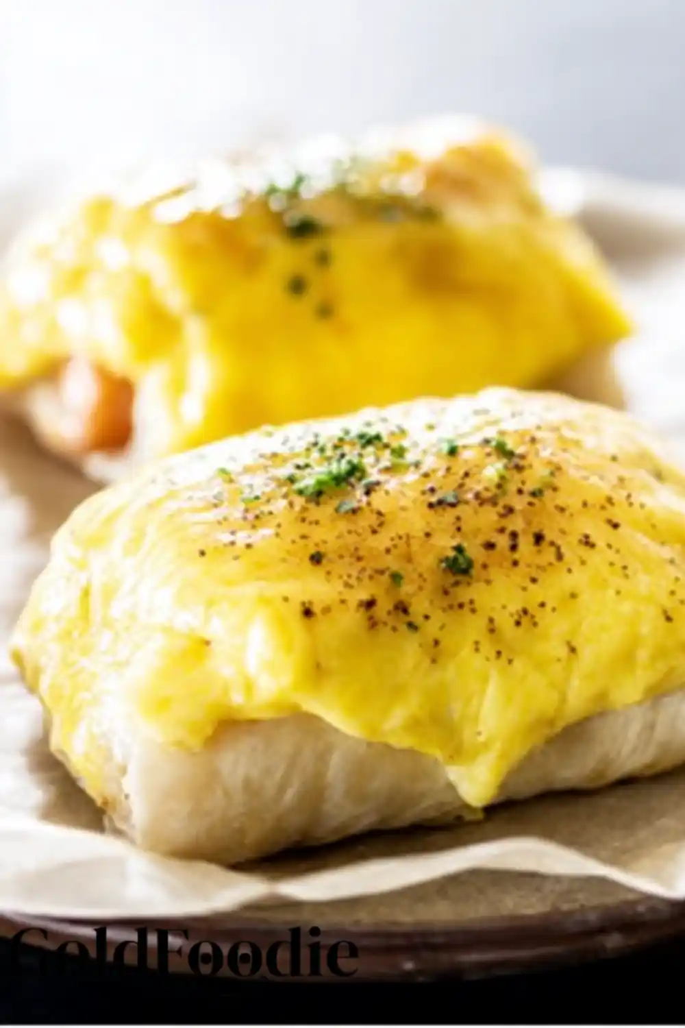 Rolled Breakfast Dough with Egg Wash