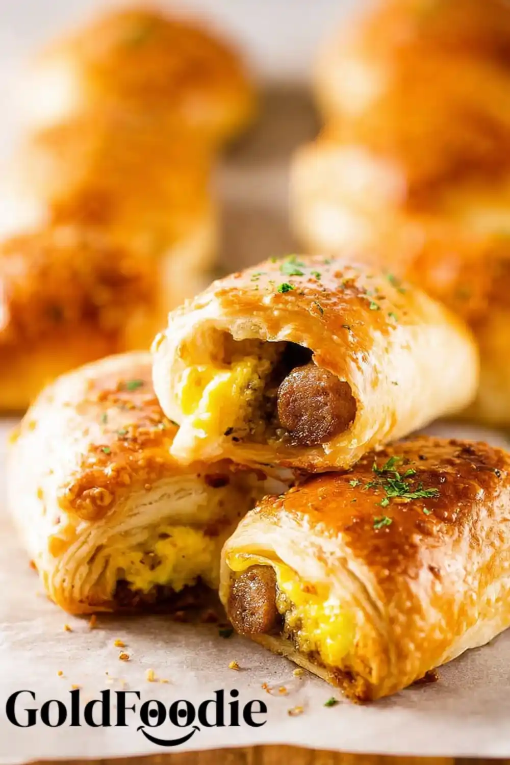 Sausage Egg and Cheese Crescent Rolls