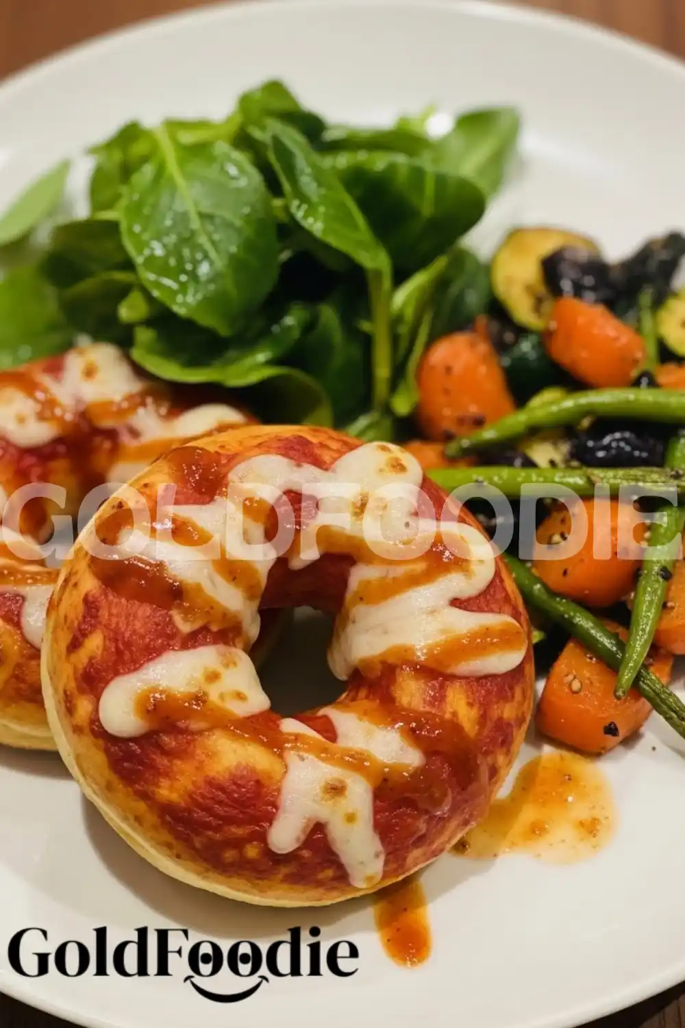 Savory Pizza Doughnut with Roasted Veggies