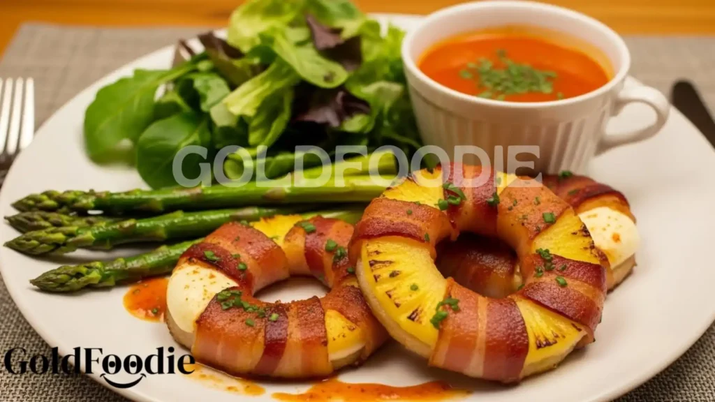 Bacon-wrapped Pineapple Mozzarella Rings