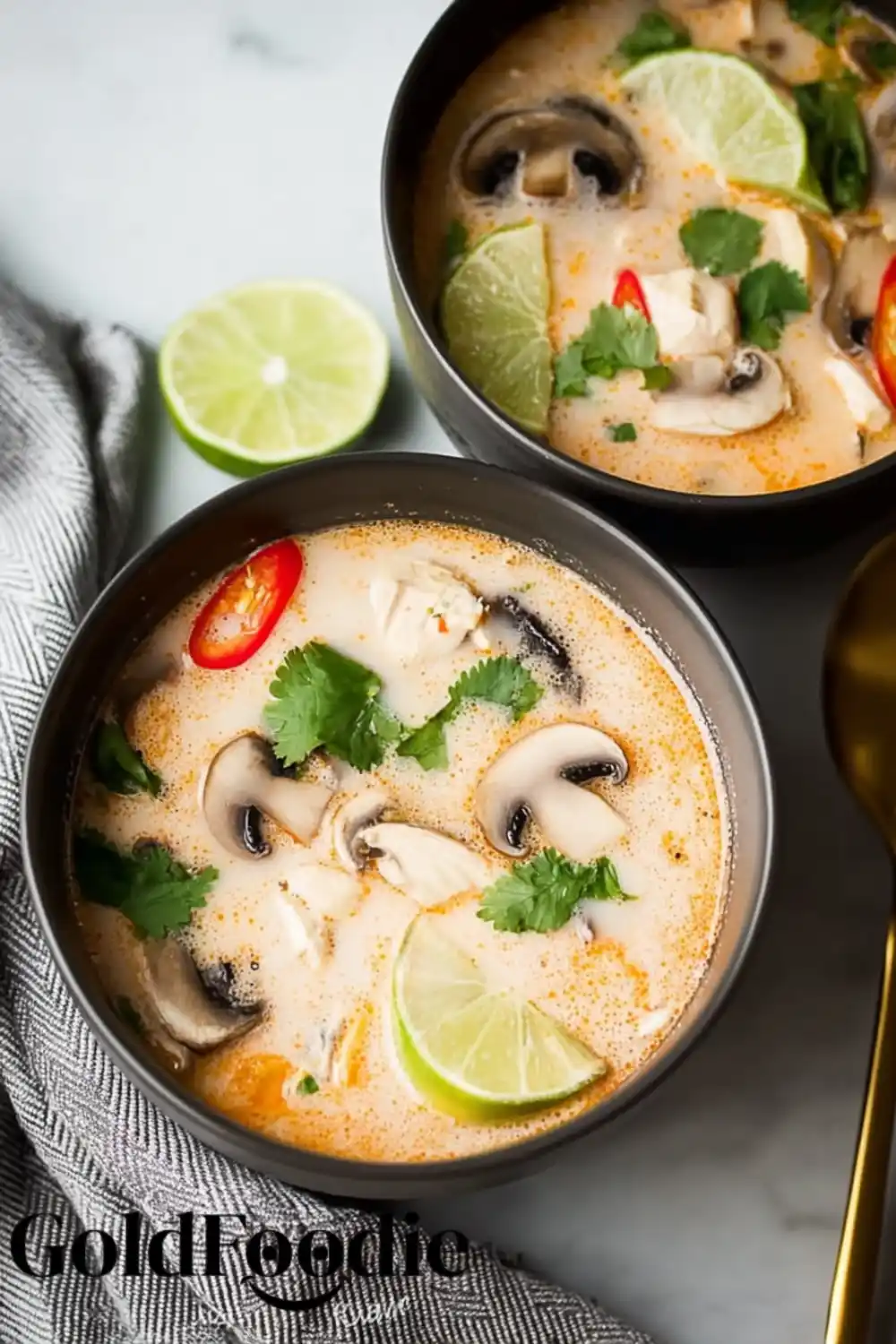 Shredding Cooked Chicken for Soup Easy chicken Thai soup