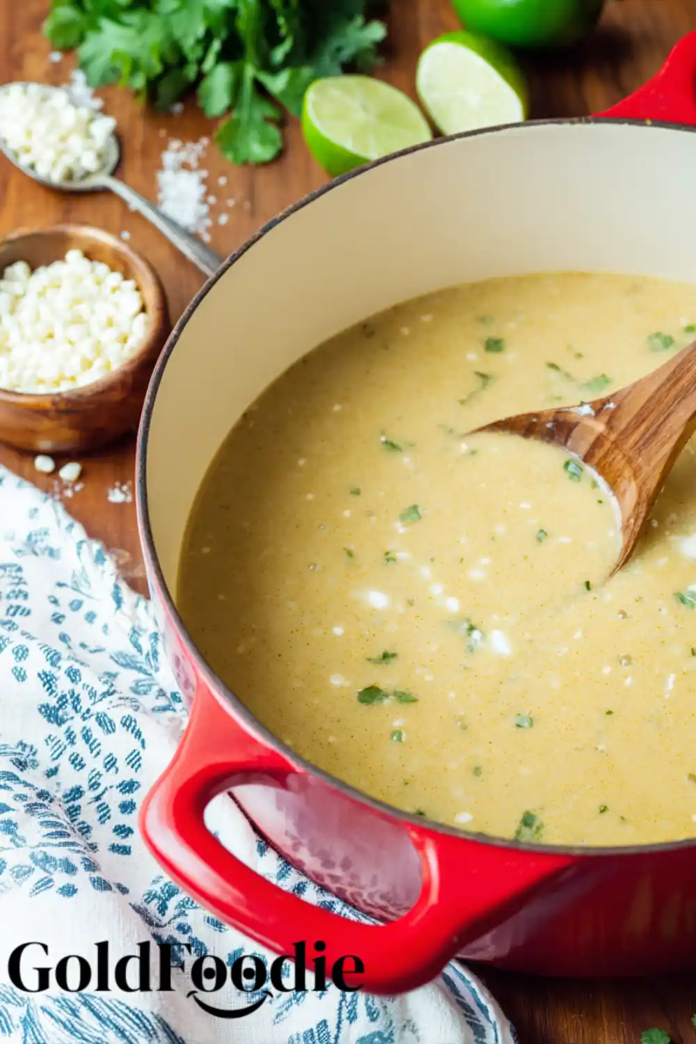 Simmering Corn Cobs to Infuse Soup Broth