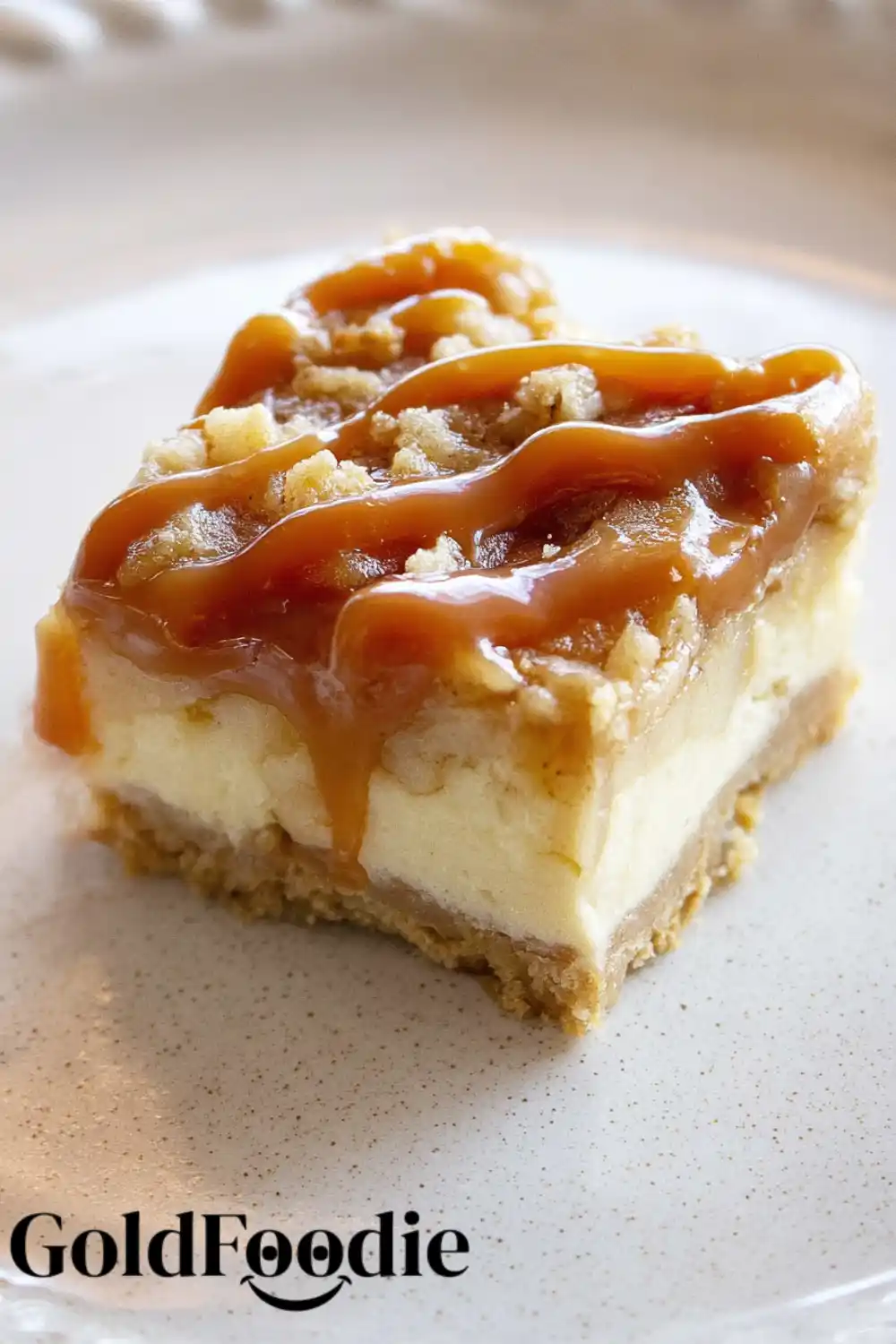 Single Caramel Apple Cheesecake Bar