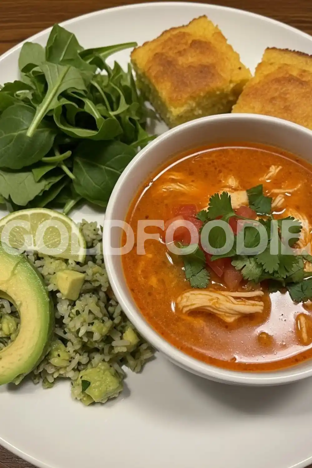 Spicy Tortilla Soup with Cornbread Spicy Tortilla Soup with Cornbread