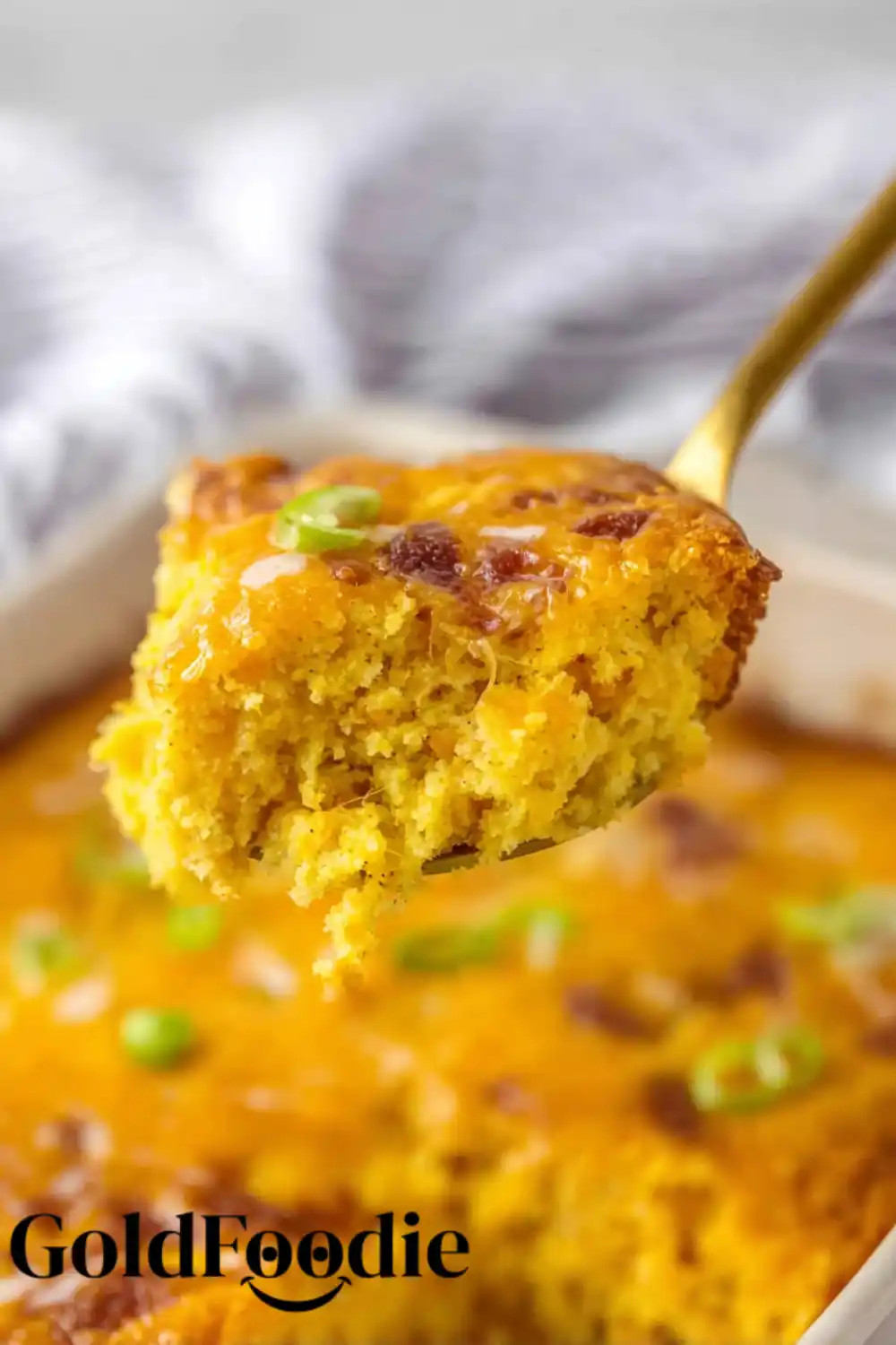 Spoonful of Cheesy Cornbread Casserole Spoonful of Cheesy Cornbread Casserole