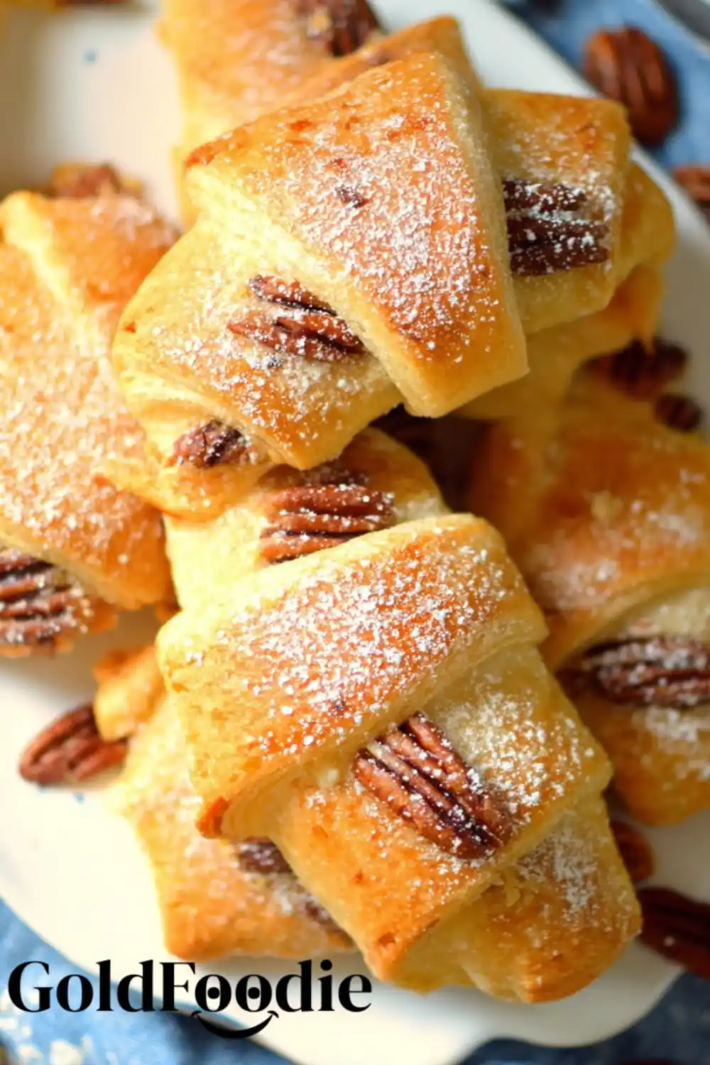 Stacked Individual Pecan Pie Crescent Rolls