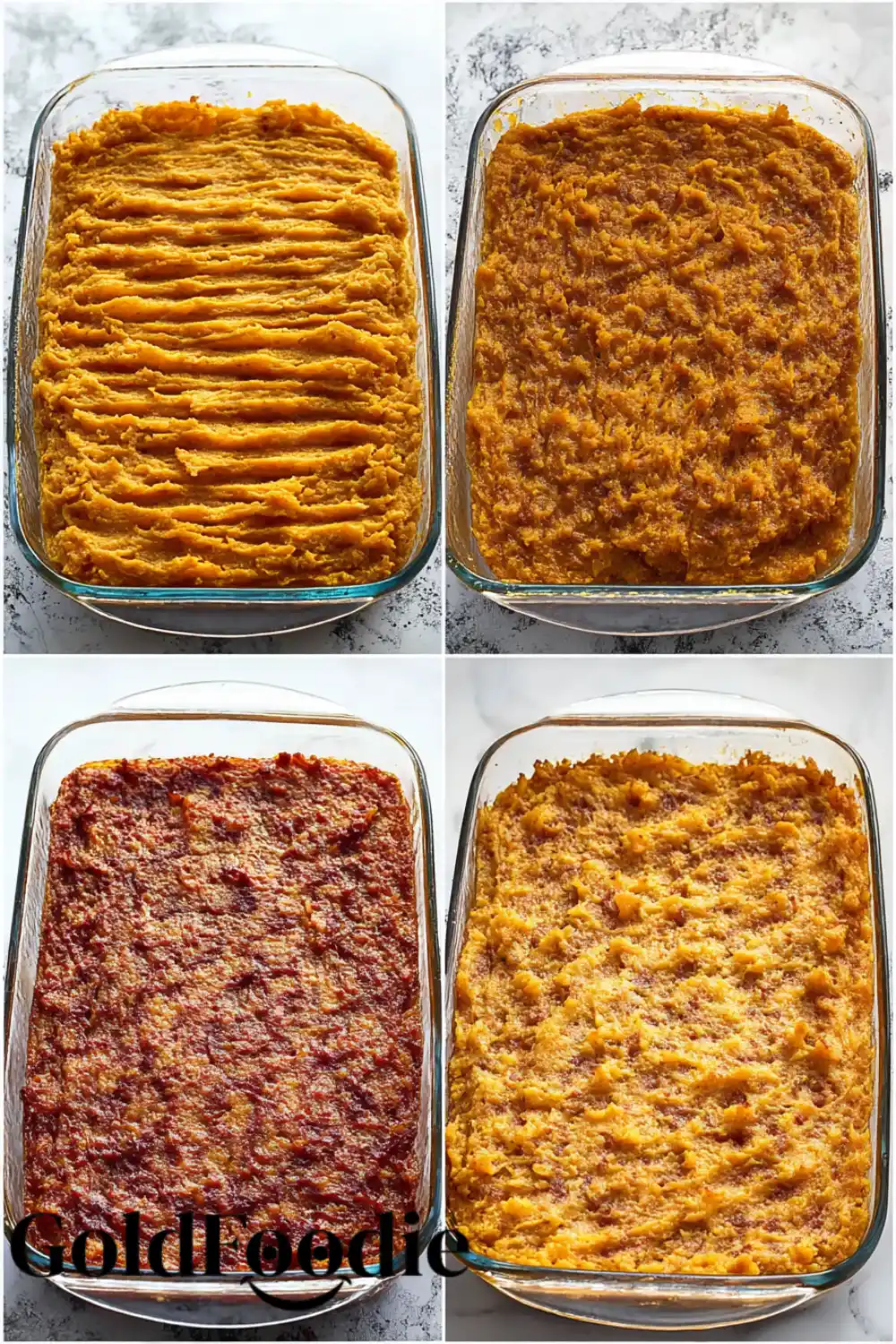 Stages of Assembling and Baking Shepherd's Pie Casserole Stages of Assembling and Baking Shepherd's Pie Casserole