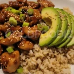 Teriyaki Chicken Avocado Rice