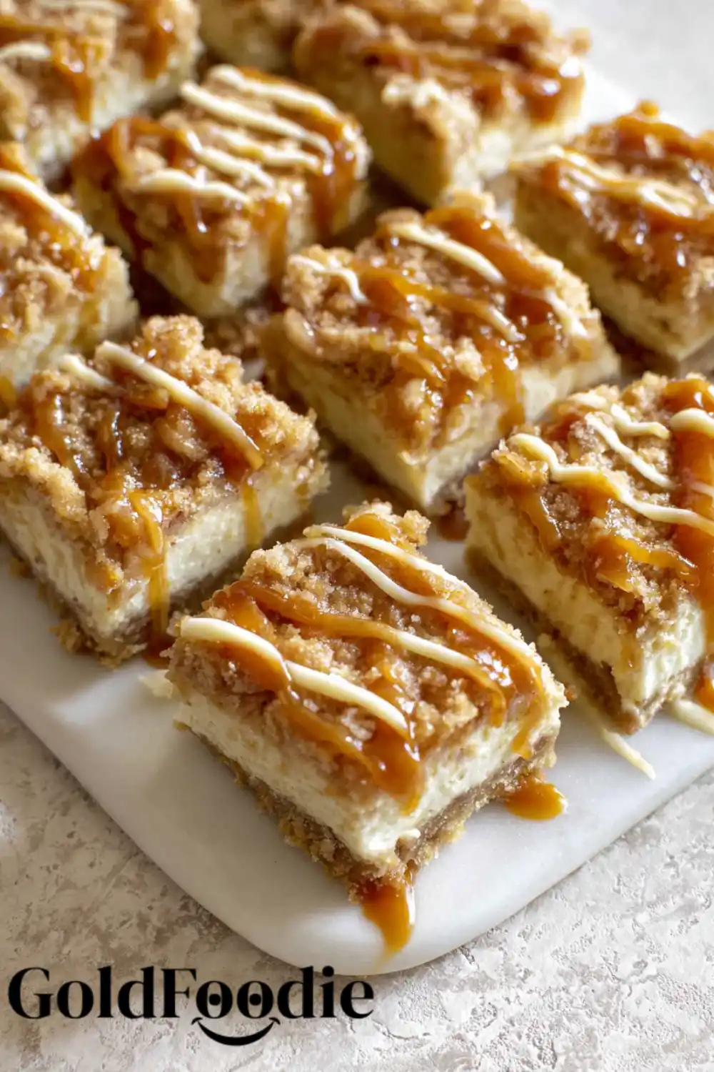 Whole Batch of Caramel Apple Cheesecake Bars