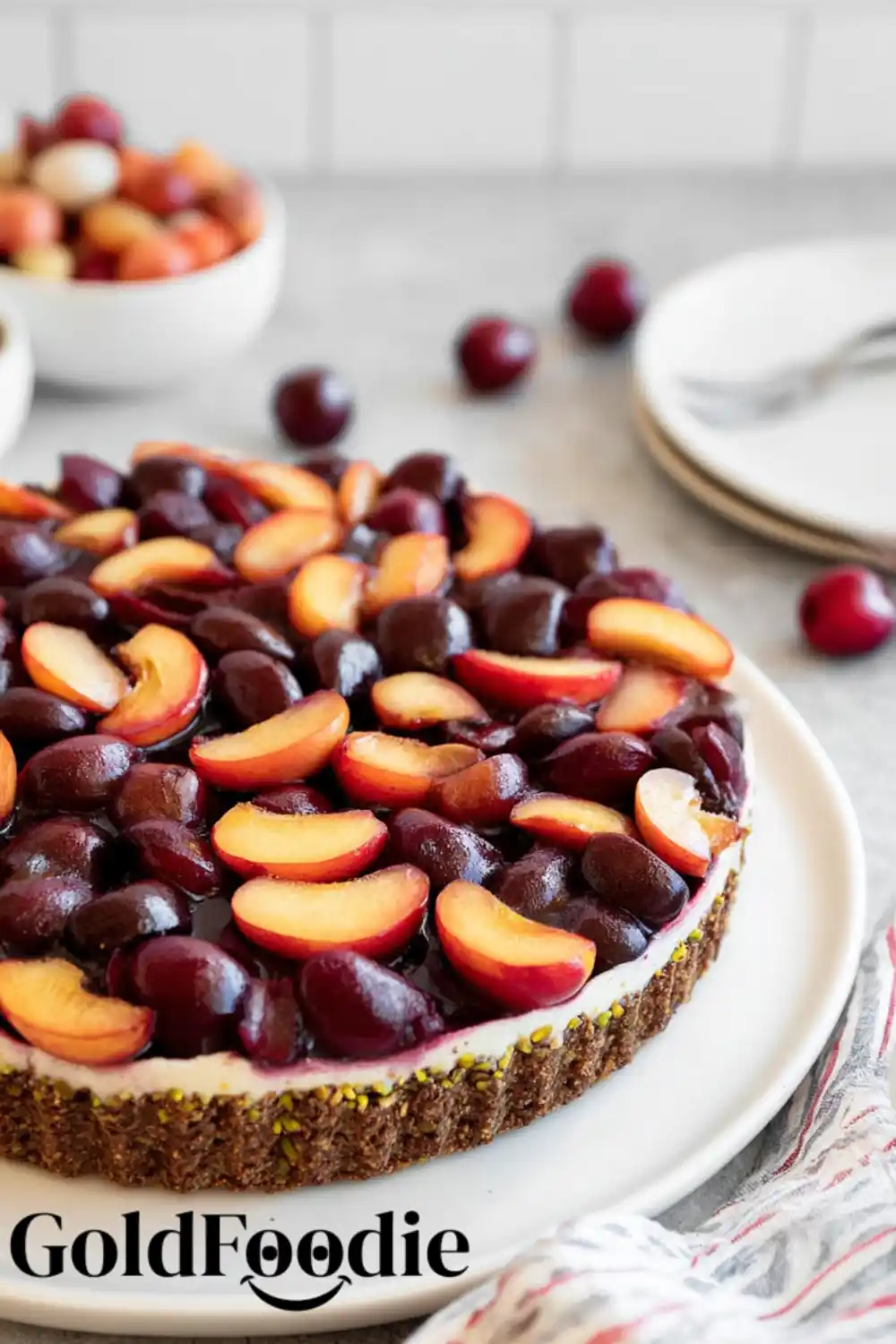 Cherry Pistachio Cheesecake 5 Whole Cherry Pistachio Cheesecake