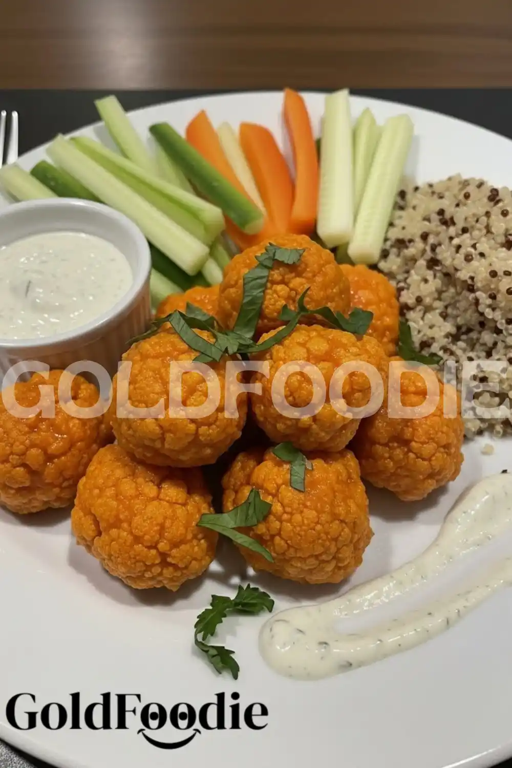 buffalo-cauliflower-with-quinoa-and-veggies