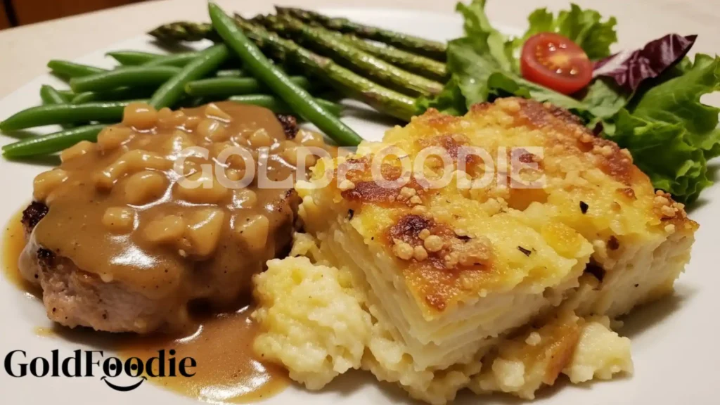 Smothered Pork Chop and Scalloped Potato Casserole