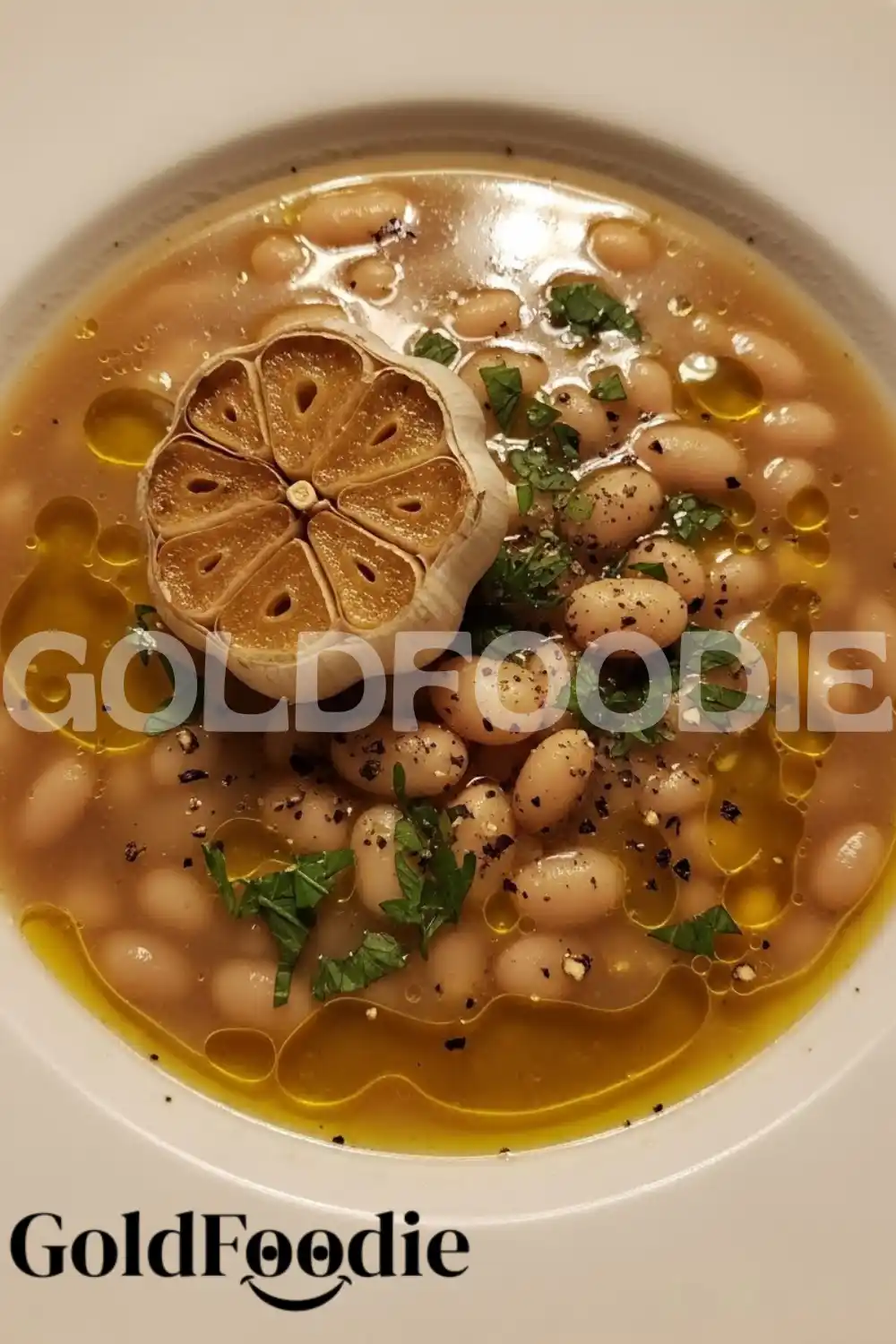 roasted-garlic-clove-garnish-on-bean-soup roasted-garlic-clove-garnish-on-bean-soup