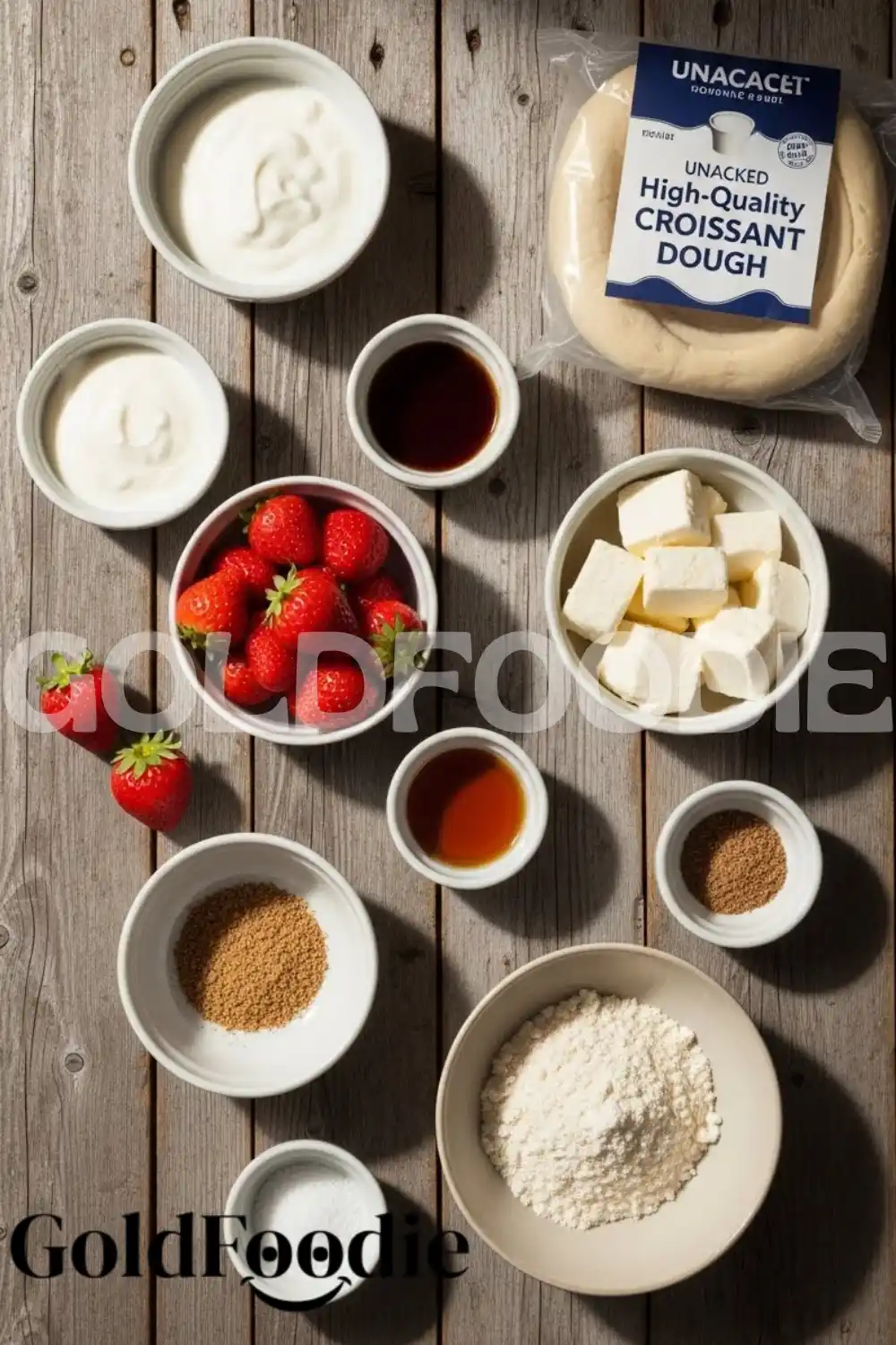Baked Strawberry Croissant Ingredients Baked Strawberry Croissant Ingredients