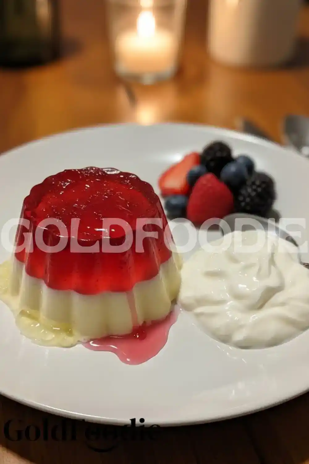 Bariatric Gelatin Dessert with Berries