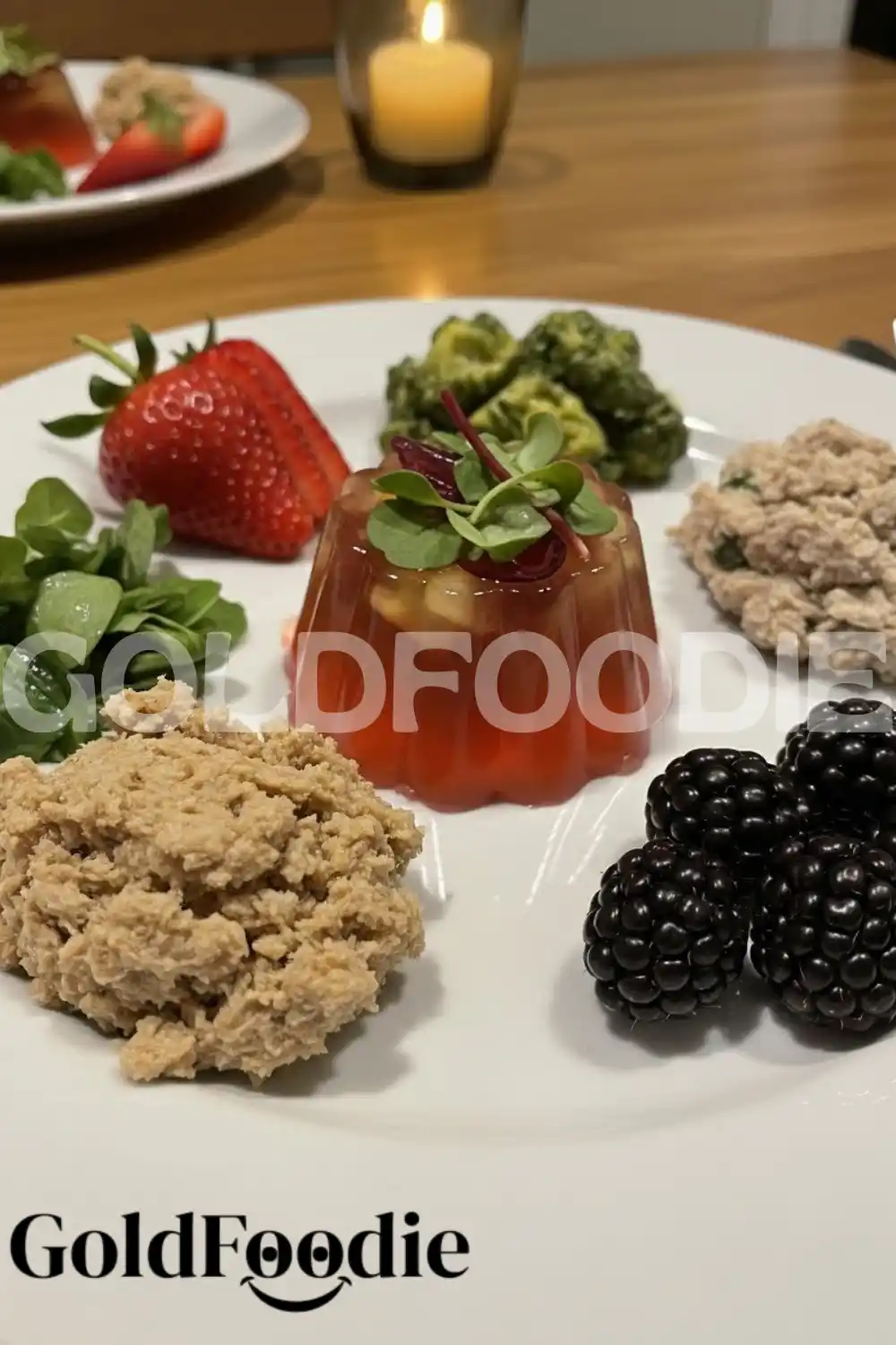 Bariatric Gelatin Snack with Fruit and Greens