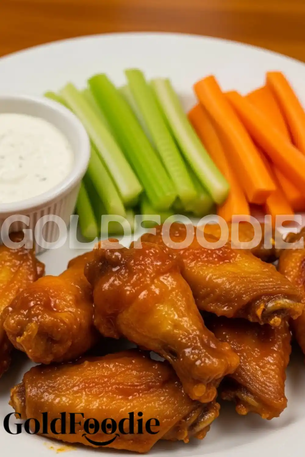 Buffalo Wings Served with Celery and Carrots Buffalo Wings Served with Celery and Carrots