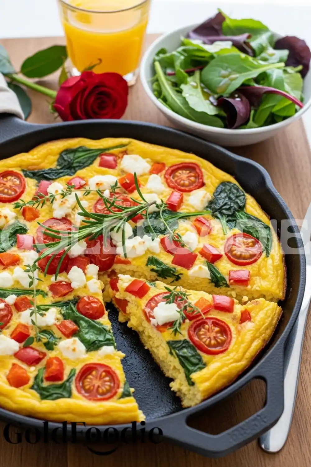 Cast Iron Skillet Vegetable Frittata