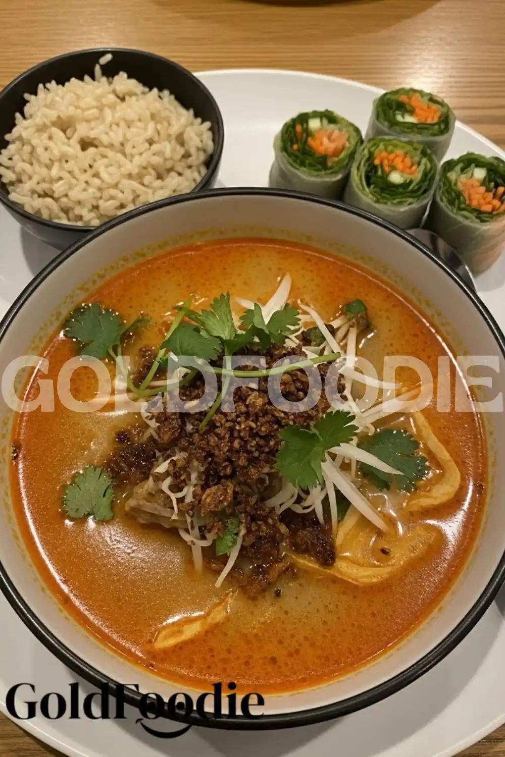 Close-up of Energizing Vegan Thai Soup Close-up of Energizing Vegan Thai Soup