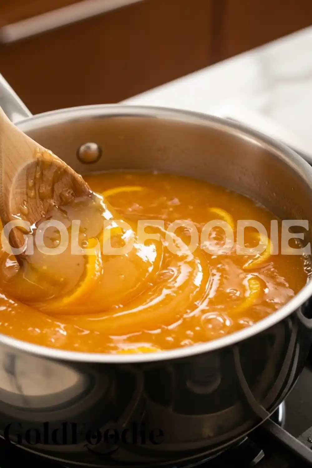 Cooking Orange Jelly Mixture