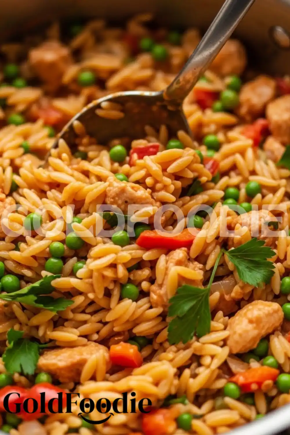 Cooking Orzo with Peas and Peppers Cooking Orzo with Peas and Peppers
