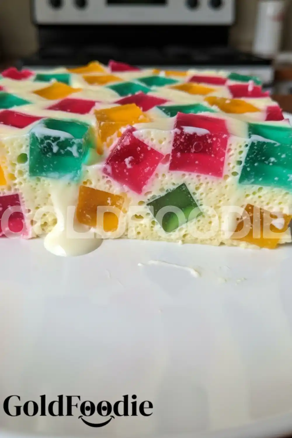 Cross-Section of Stained Glass Cake