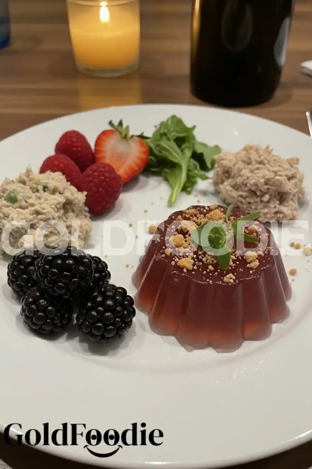 Crumb-Topped Bariatric Gelatin Dessert