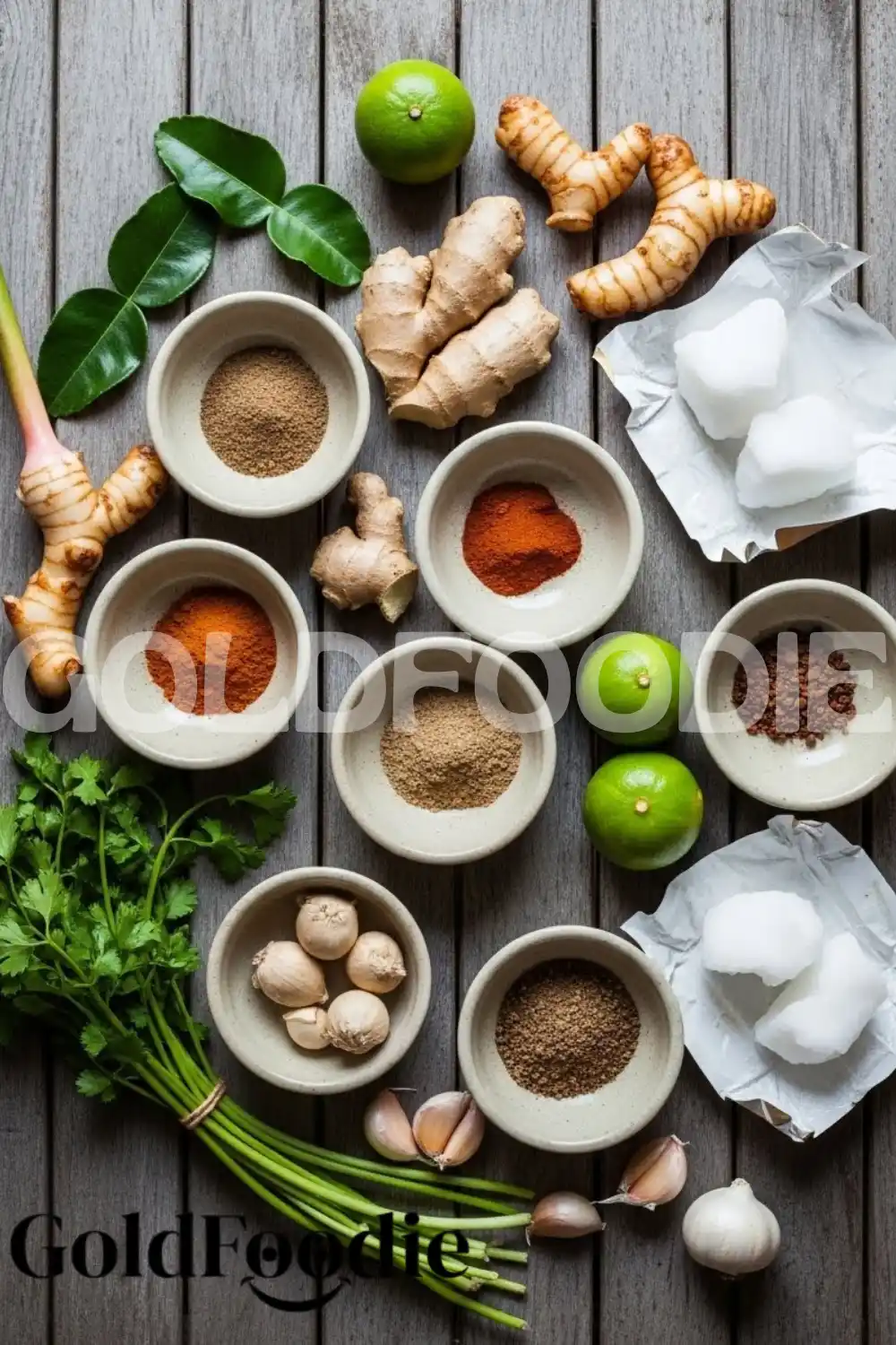 Essential Fresh Spices for Khao Soi Paste Essential Fresh Spices for Khao Soi Paste