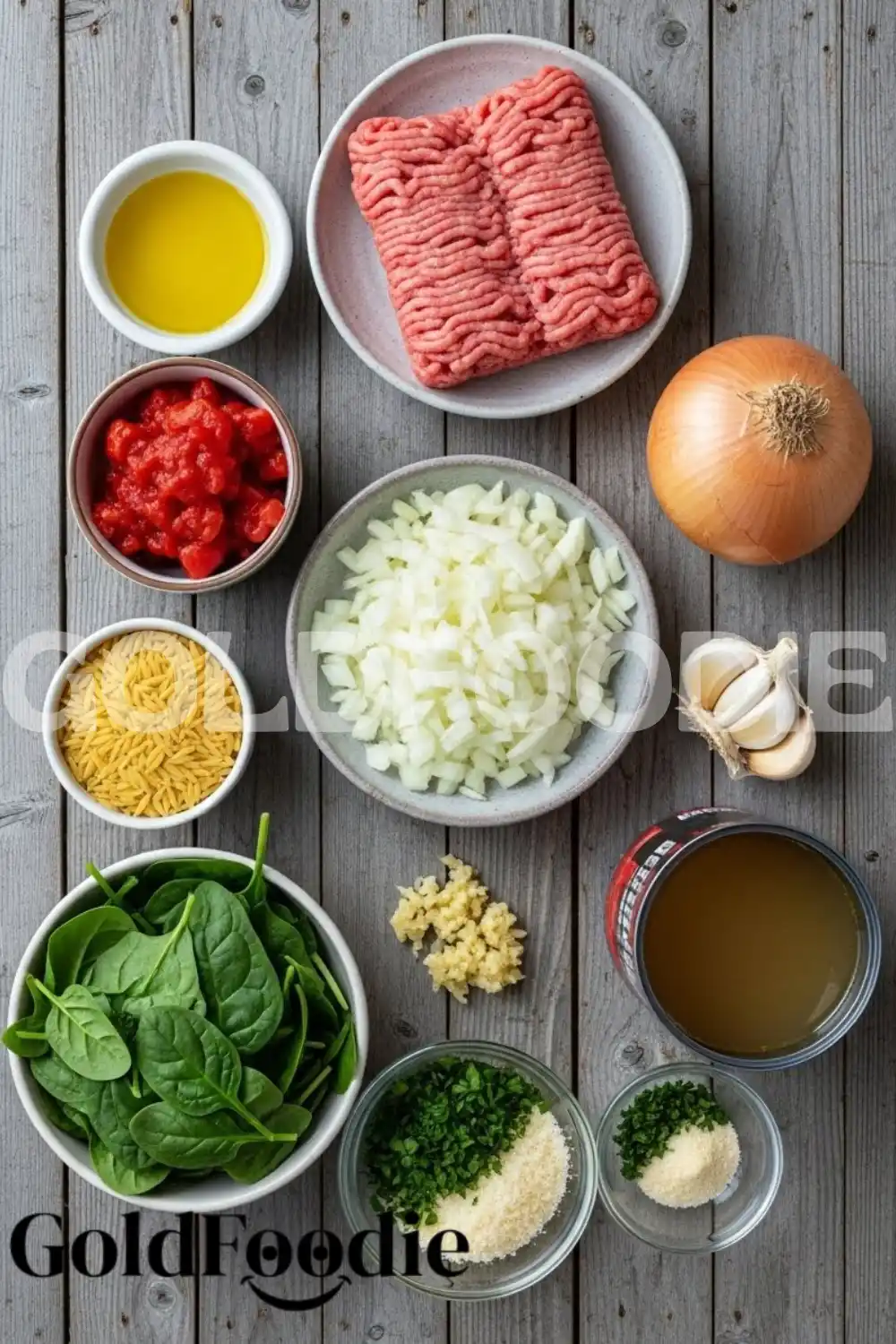 Fresh Ingredients for Orzo Dinner Fresh Ingredients for Orzo Dinner