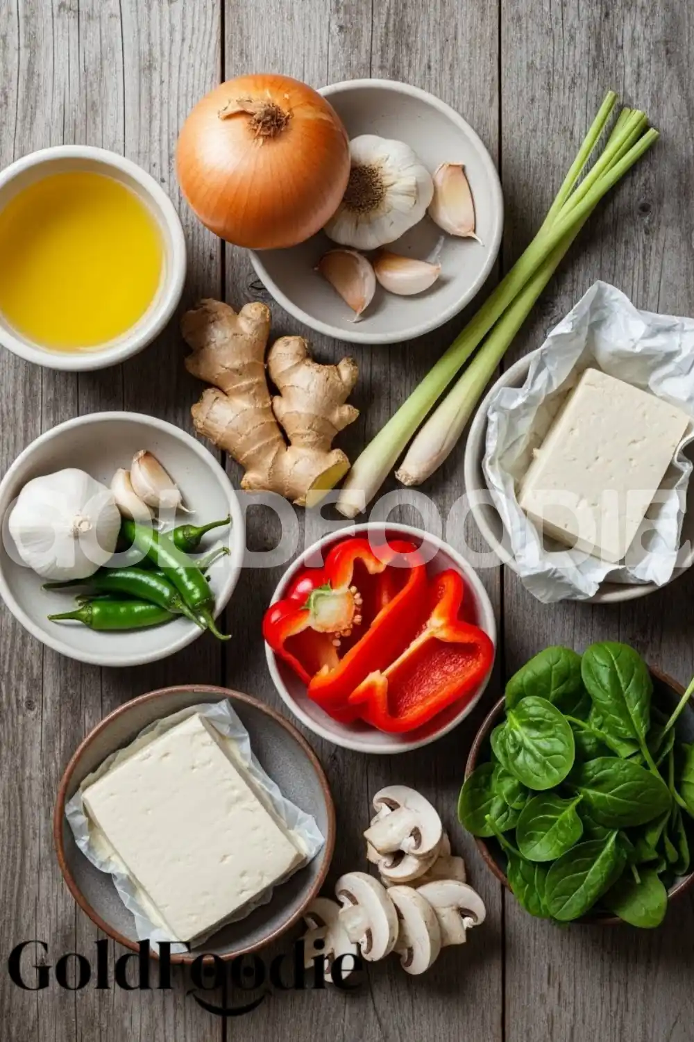 Fresh Ingredients for Vegan Thai Soup Fresh Ingredients for Vegan Thai Soup