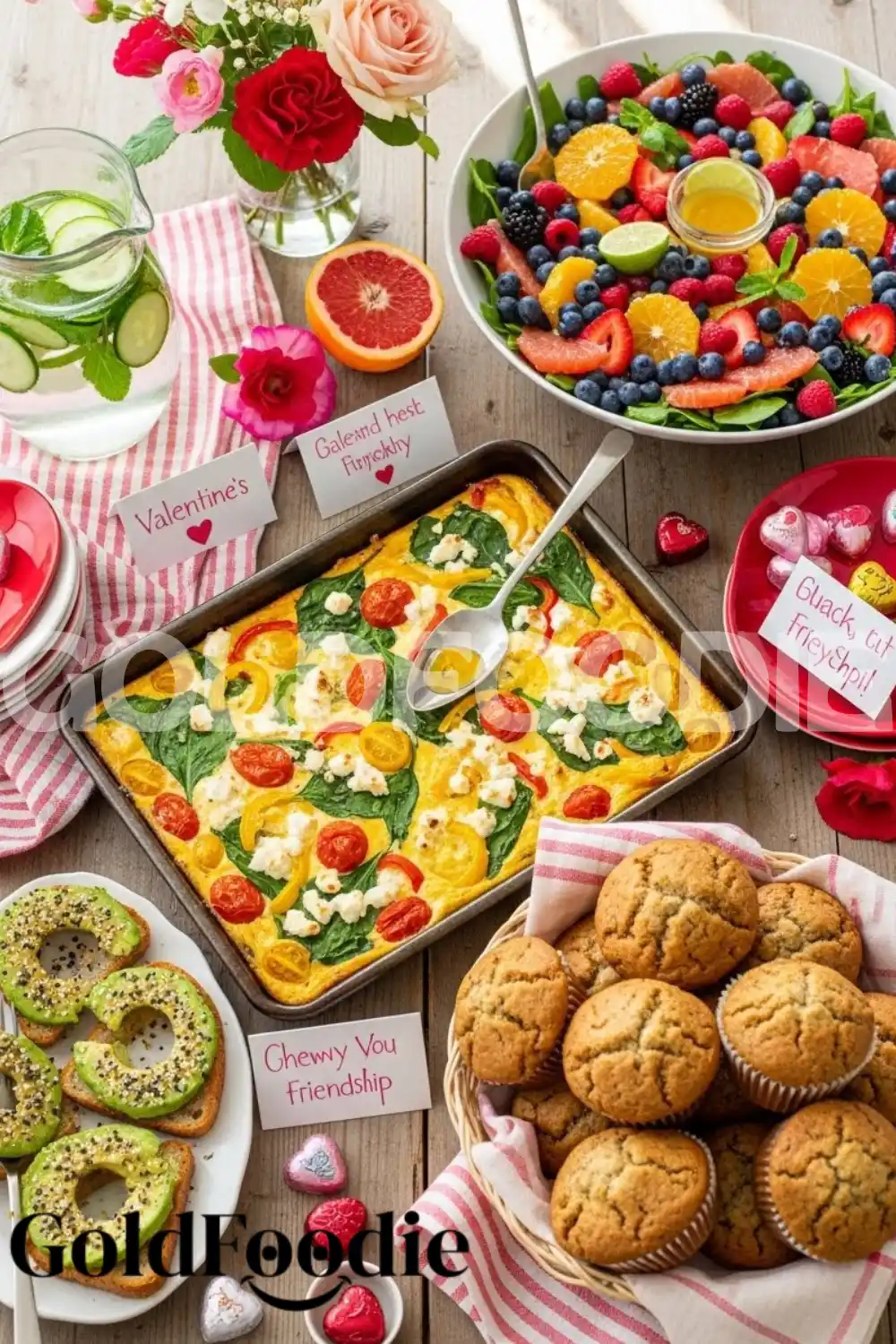 Galentine’s Day Brunch with Heart Decor