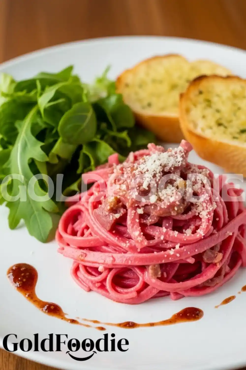 Gourmet Pink Pasta Dish