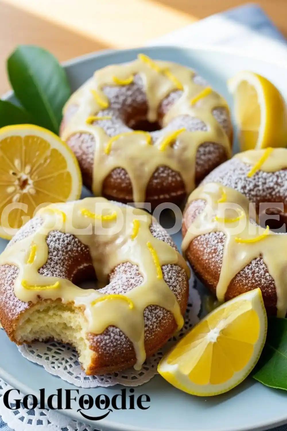 Healthy Baked Lemon Donuts with Citrus Glaze