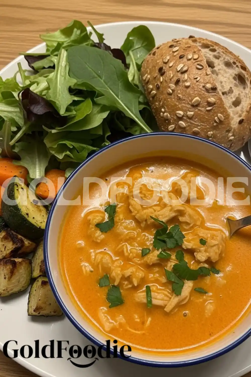 Healthy Buffalo Chicken Soup Meal Pre