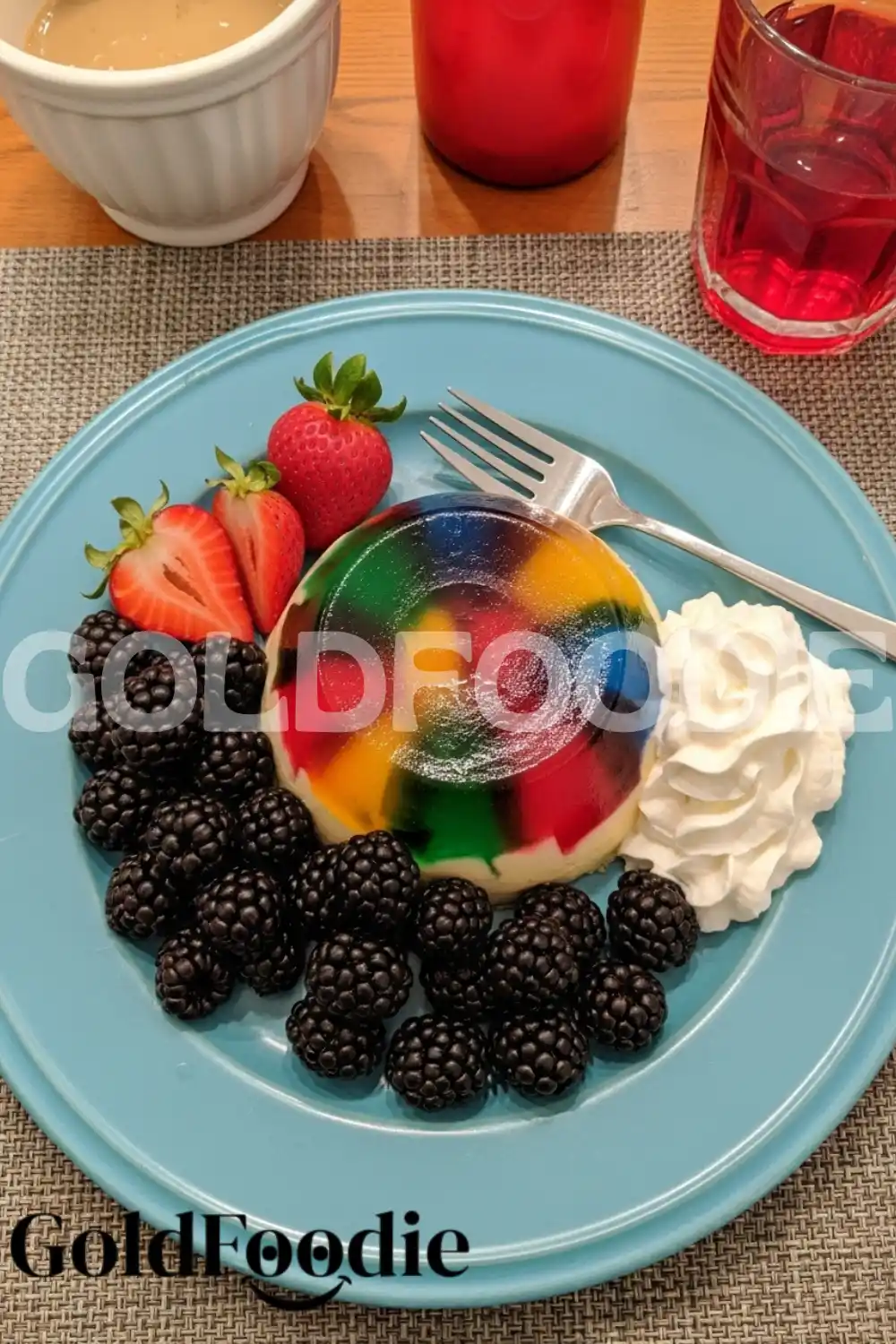 Healthy Gelatin Dessert Plated Healthy Gelatin Dessert Plated