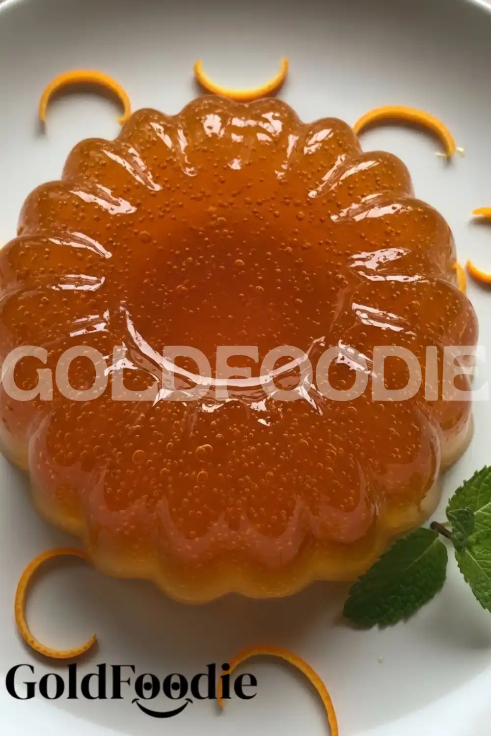 Healthy-Orange-Jelly-Garnish-Overhead-View Healthy-Orange-Jelly-Garnish-Overhead-View