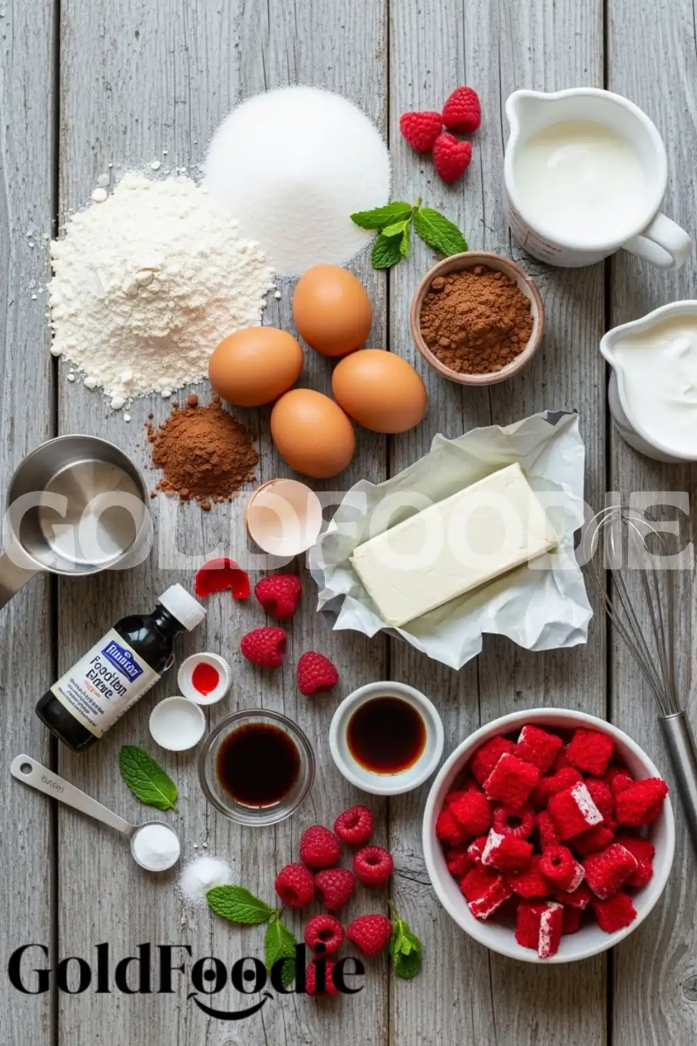 Healthy Red Velvet Trifle Ingredients