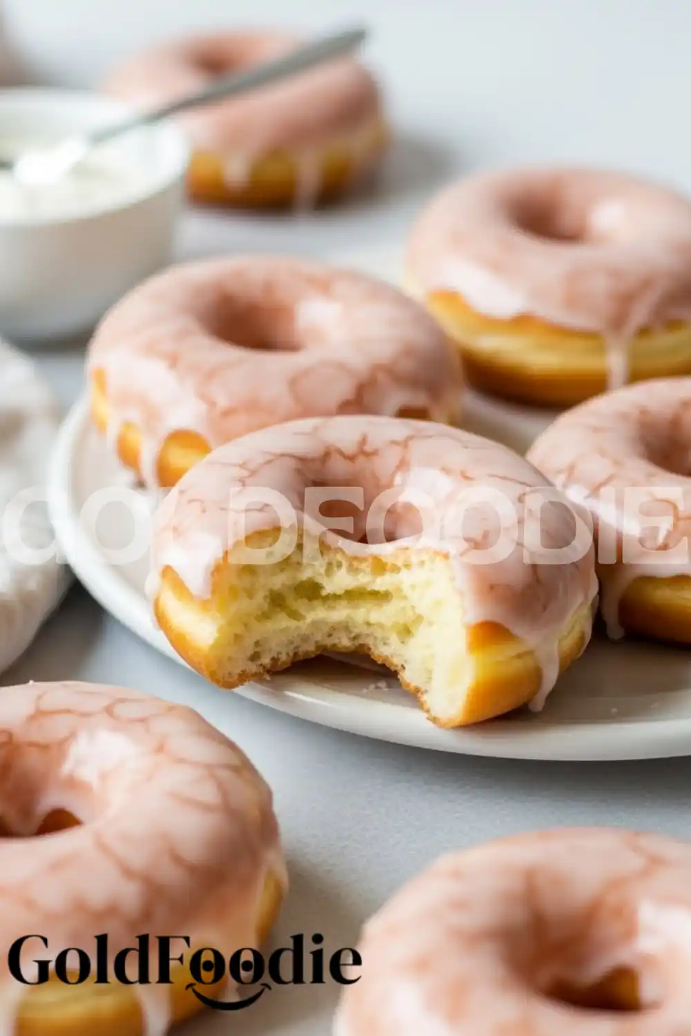Homemade Glazed Donut Bite