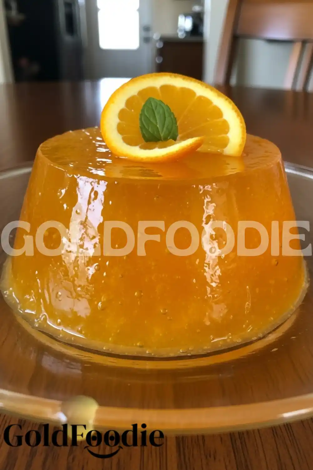 Homemade Orange Gelatin Mold