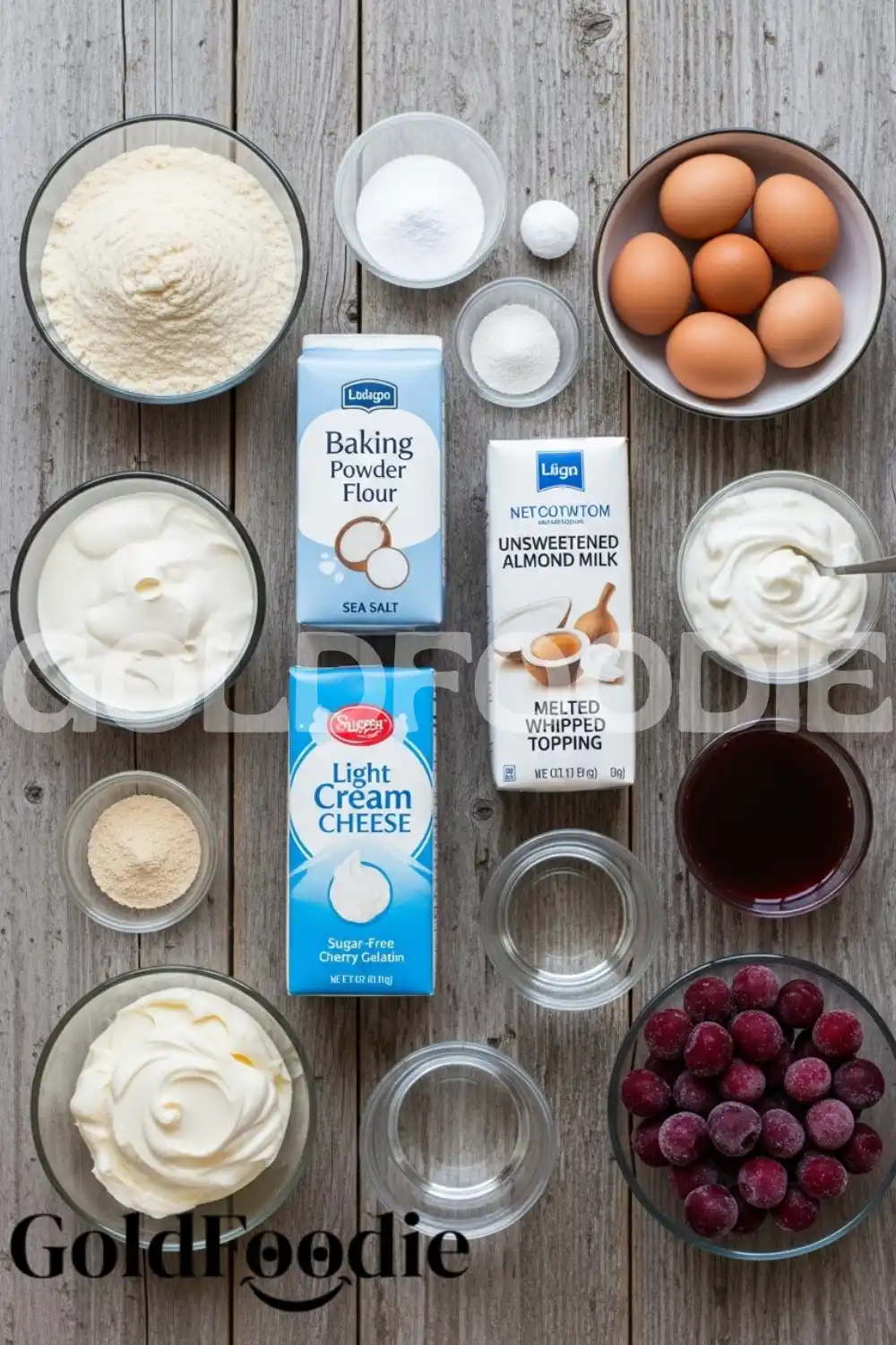 Ingredients for Diabetes-Friendly Cherry Gelatin Cake Ingredients for Diabetes-Friendly Cherry Gelatin Cake