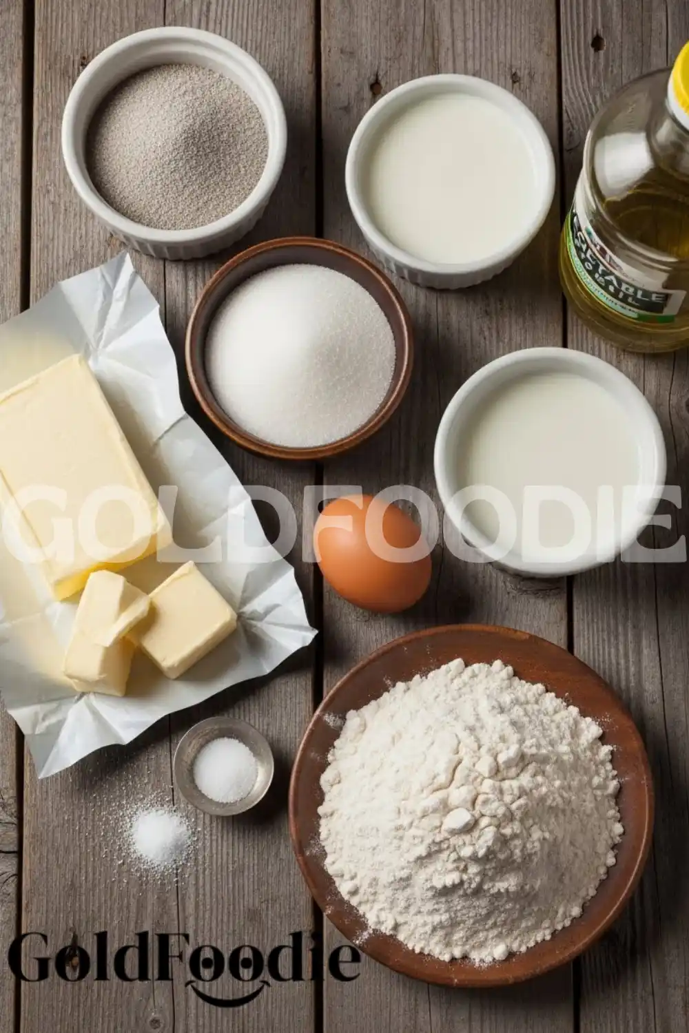 Ingredients for Homemade Sugar Donuts Ingredients for Homemade Sugar Donuts