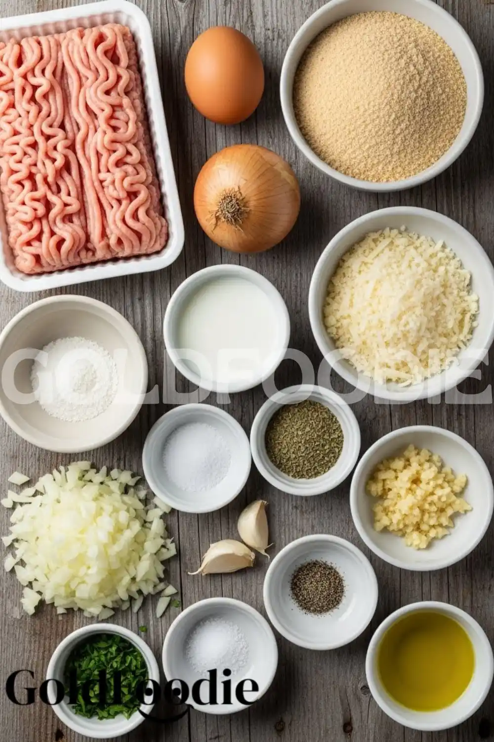 Ingredients for Parmesan Chicken Meatloaf Ingredients for Parmesan Chicken Meatloaf