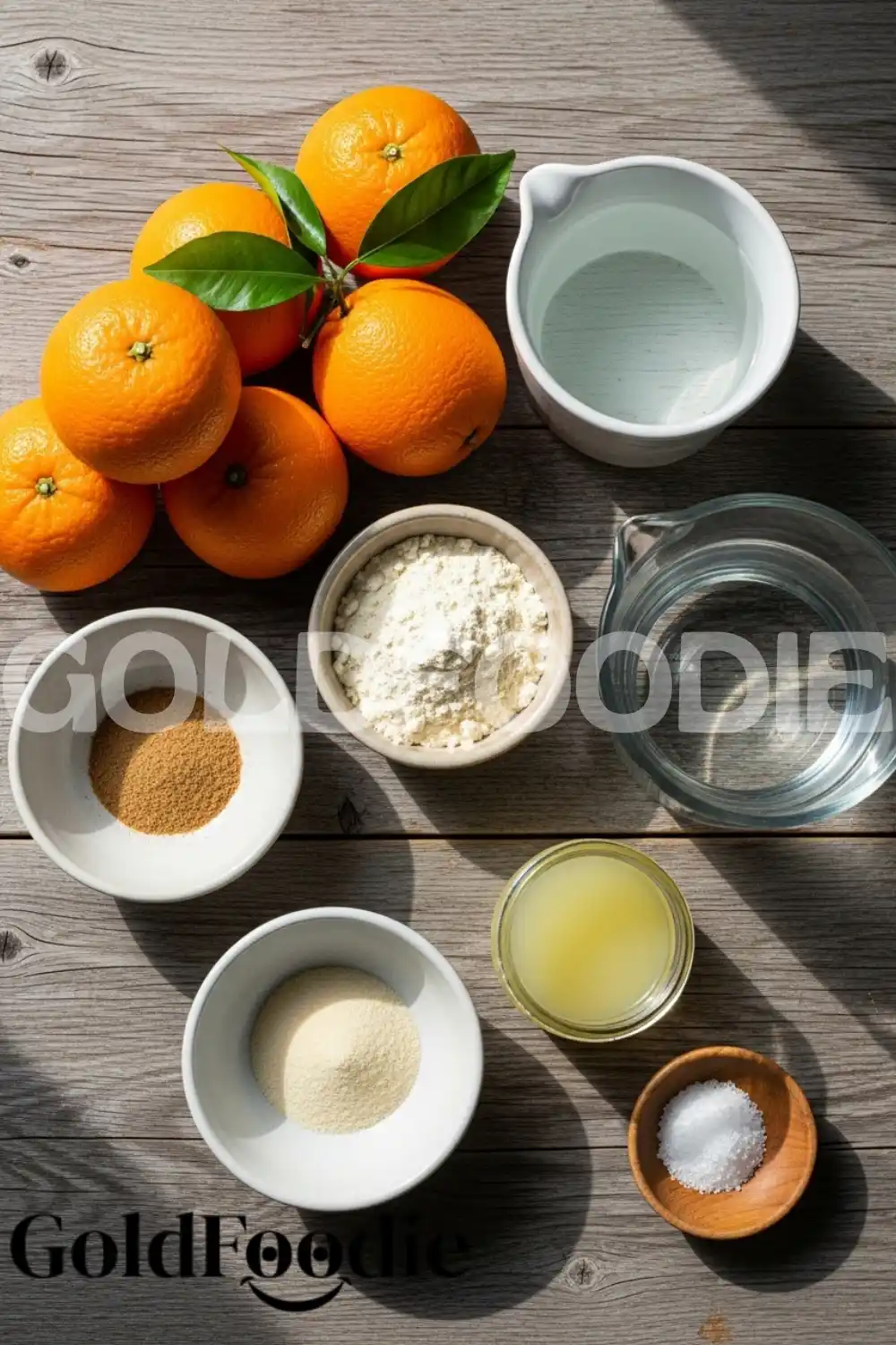 Ingredients for Valencia Orange Gelatin
