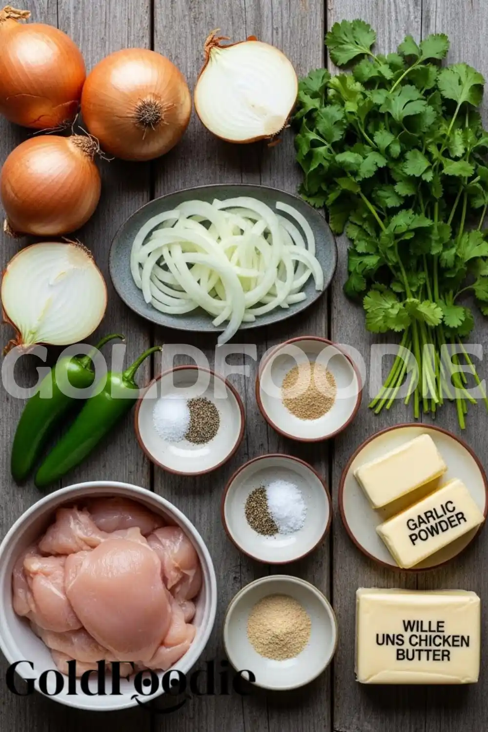 Ingredients for White Chicken Enchiladas