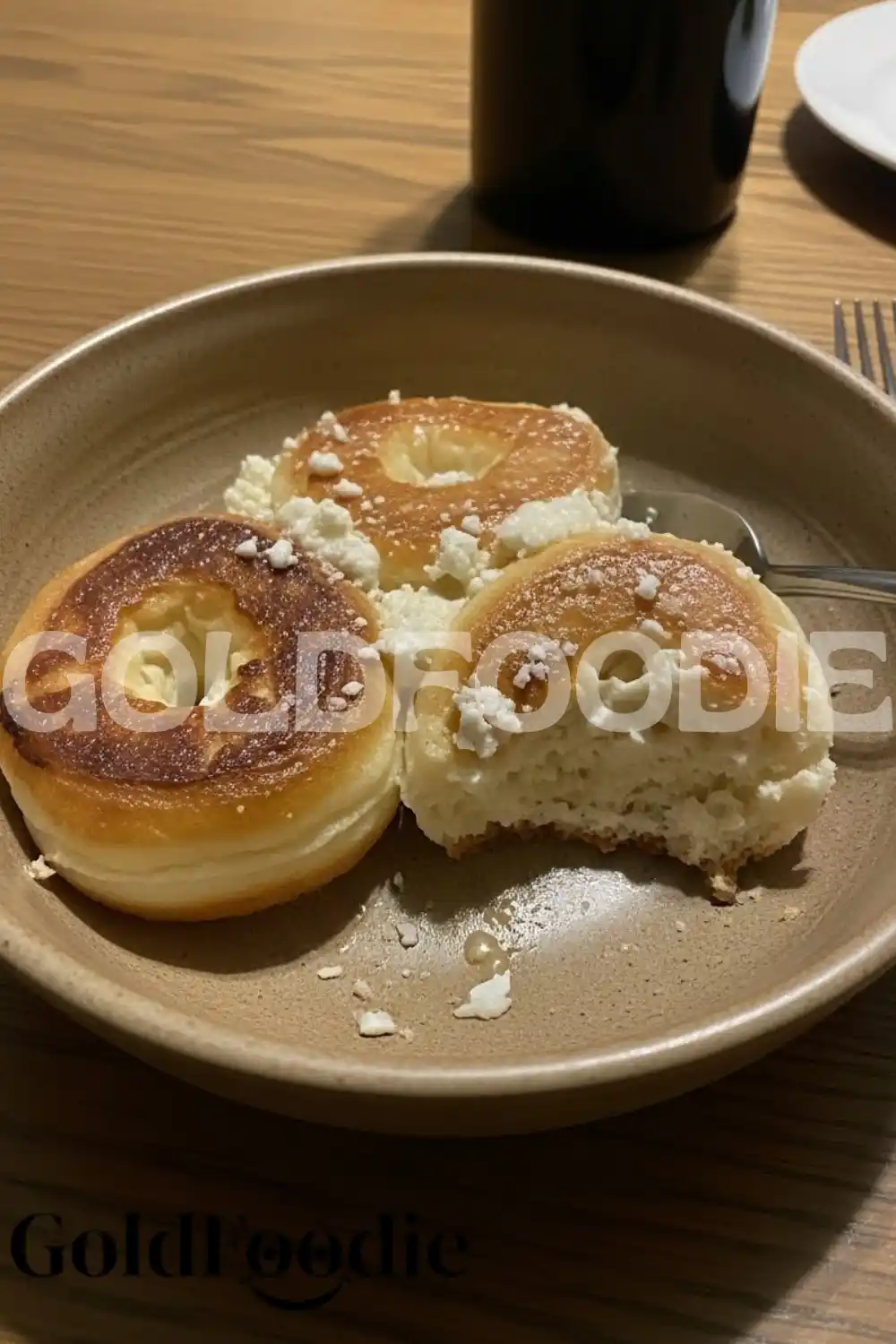 Inside Texture of Sour Cream Donut