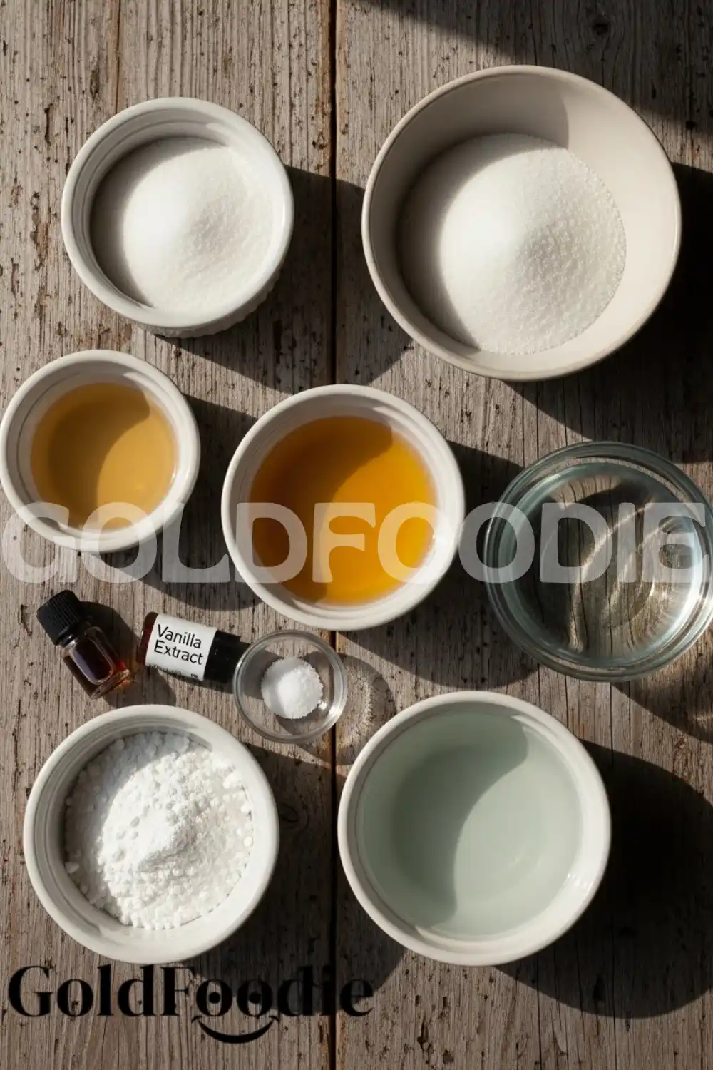 Marshmallow Recipe Ingredients Flat Lay Marshmallow Recipe Ingredients Flat Lay