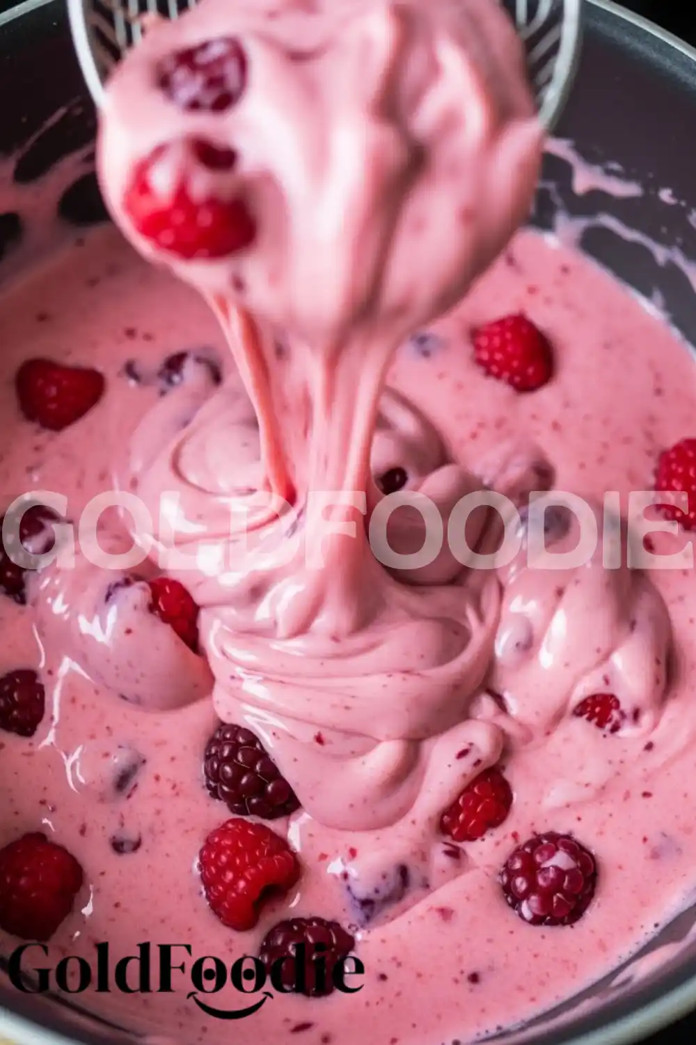 Mixing Pink Gelatin Base Mixing Pink Gelatin Base