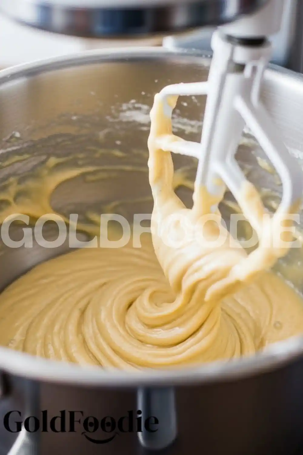 Mixing Red Velvet Cake Batter