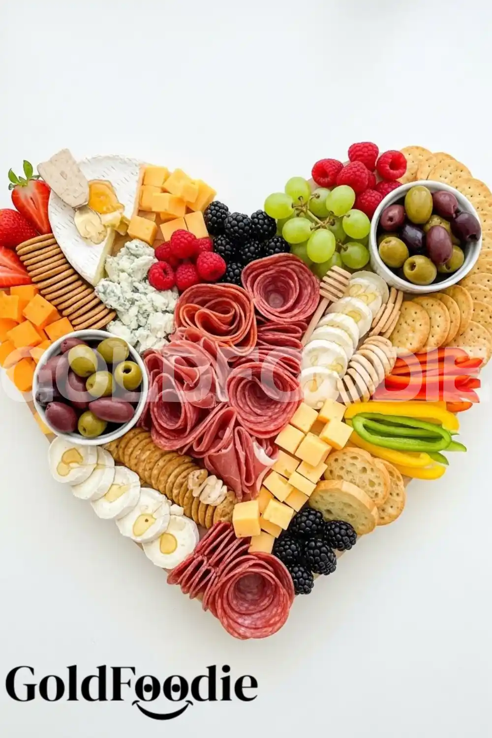 Nutritious Heart-Shaped Grazing Board