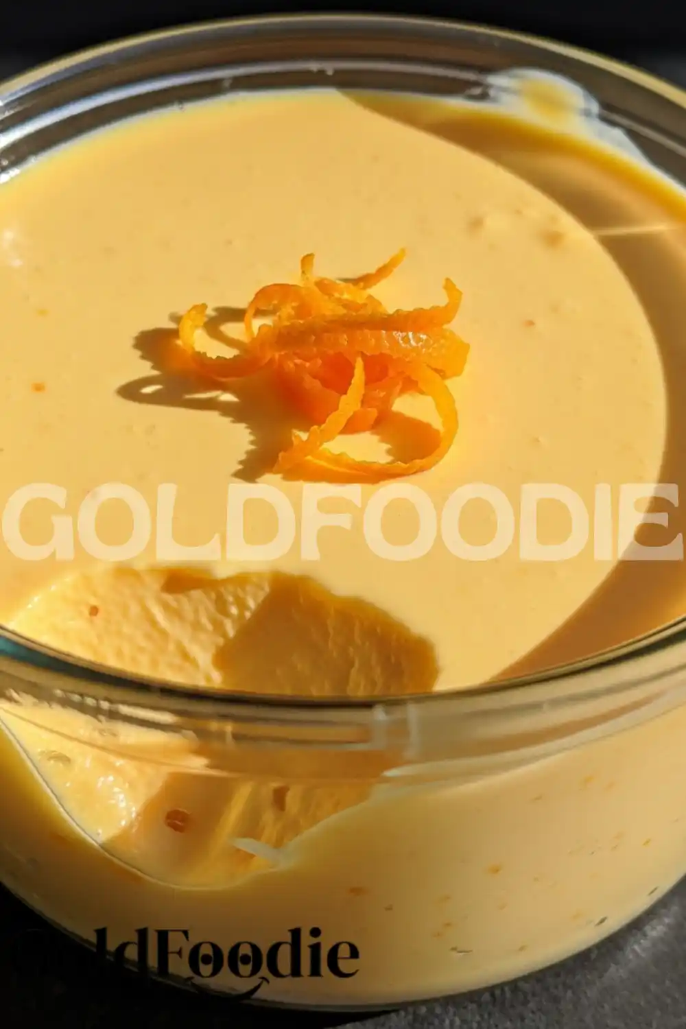 Orange Cream Gelatin Close Up Orange Cream Gelatin Close Up